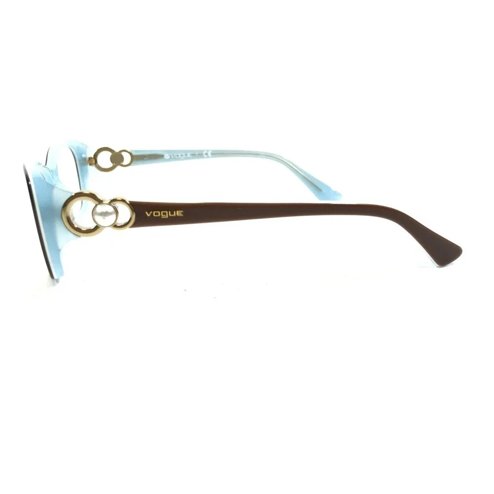 Vogue Eyeglasses Frames VO2808-H 2011 Brown Blue Cat Eye Full Rim 51-16-135